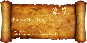 Moravitz Tea névjegykártya